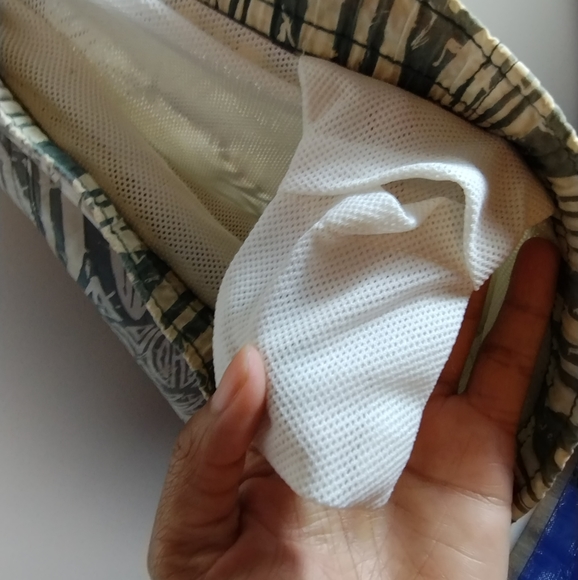 -Newport Blue Hawaiian Tribal tropical Board Shorts Swim Trunks Mens Size M - Picture 12 of 14